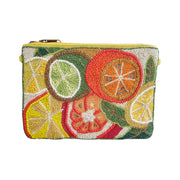 Zoda Citrus Beaded Clutch