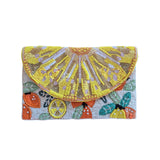 Zoda 'Amalfi Lemons' Beaded Clutch