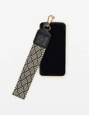 Stella + Gemma-Phone Wrist Strap - Black Weave