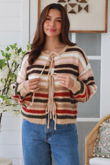 Sarah Stripe  Cardigan