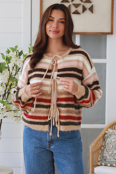 Sarah Stripe  Cardigan