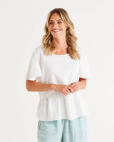 Betty Basics-Cassandra Top - White