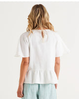 Betty Basics-Cassandra Top - White