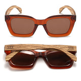 SOEK ZAHRA AUBURN l Smoky Polarised Lens l Walnut Arms