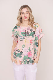 Wednesday Lulu Floral Linen Top