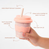 Chino Club-Pink Daisy Babychino Cup 4oz