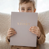 Fox & Fallow-This Is My Story Memoir Journal Grey Boxed