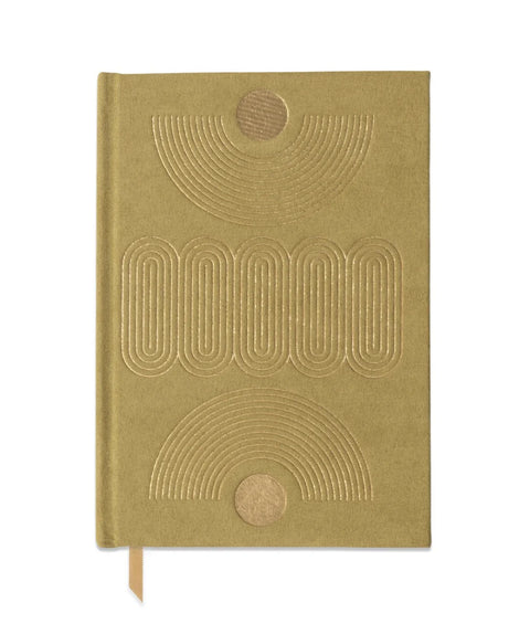 Hard Cover Suede Journal - Radiant Avocado