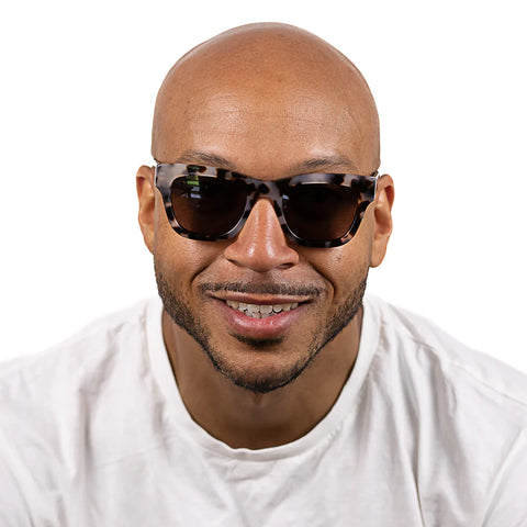 COLLIDE SANDSTONE - Bio Acetate Tortoise Frame l Khaki Polarised Lens