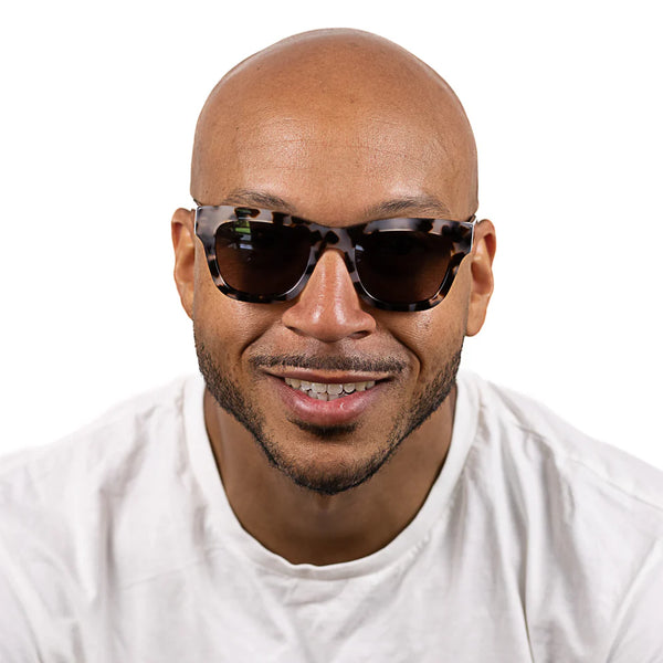 COLLIDE SANDSTONE - Bio Acetate Tortoise Frame l Khaki Polarised Lens