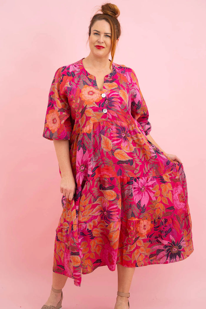 Donna Donna-Summertime Linen Dress