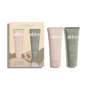 al.ive body- hand care duet - applewood & goji berry + green pepper & lotus