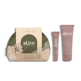 al.ive body- hand & lip gift set - raspberry blossom & juniper