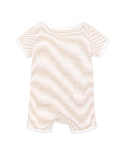 Bebe by Minihaha- BILLIE GIRAFFE ORGANIC SS ZIPSUIT