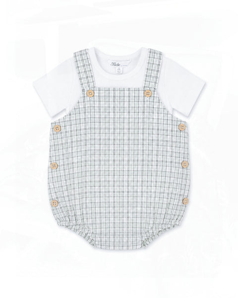 TAYLOR CHECK BODYSUIT & TEE SET