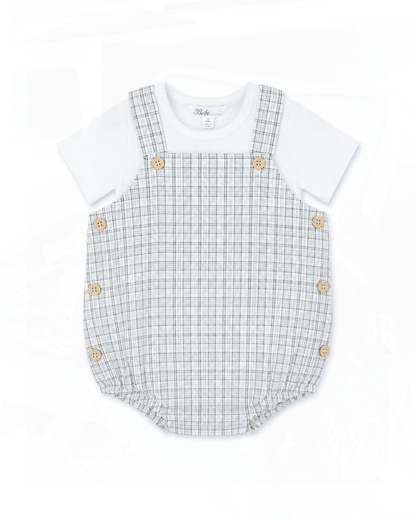TAYLOR CHECK BODYSUIT & TEE SET