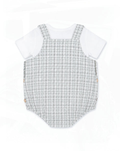 TAYLOR CHECK BODYSUIT & TEE SET