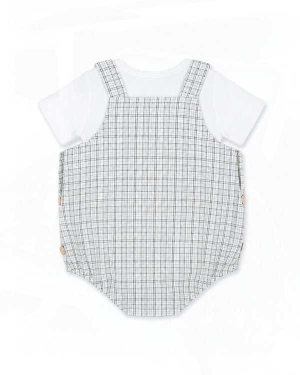 TAYLOR CHECK BODYSUIT & TEE SET
