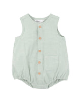 SCOUT CHECK BUTTON UP BODYSUIT