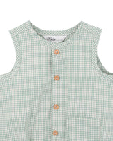 SCOUT CHECK BUTTON UP BODYSUIT