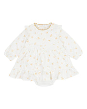 Bebe by Minihaha- BAILEY FLORAL PRINT OVERLAY DRESS