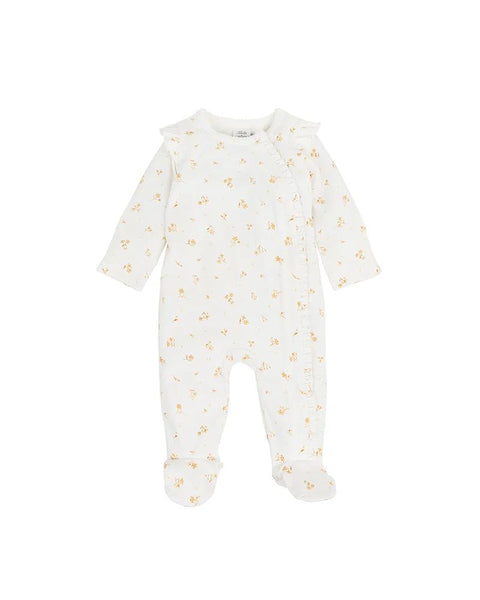 Bebe by Minihaha-BAILEY FLORAL PRINT LS ZIP ONESIE