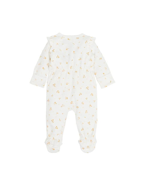Bebe by Minihaha-BAILEY FLORAL PRINT LS ZIP ONESIE
