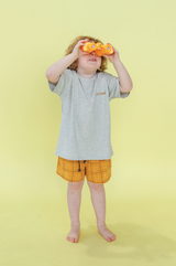 Plaid Shorts Mustard