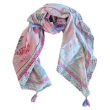 ZODA Pure Cotton scarf-Pink Floral