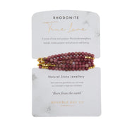 Bramble Bay Co- Rhodonite Wrap Bracelet