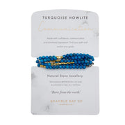 Bramble Bay Co-Turquoise Howlite Wrap Bracelet