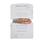 Bramble Bay Co-Orange Jasper Wrap Bracelet