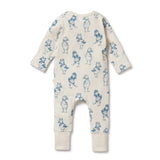 Wilson & Frenchy Petit Puffin Organic Zipsuit with Feet