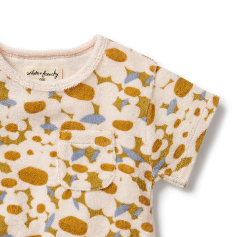 Flower Burst Organic Terry Growsuit