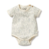 Wilson & Frenchy  Forever Ferns organic pointelle bodysuit