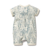 Wilson & Frenchy Hello Friends Organic Boyleg Zipsuit