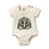 Wilson & Frenchy Puggle Organic Christmas Bodysuit