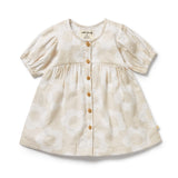 Daisy Bloom Organic Button Dress