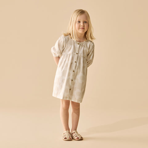 Daisy Bloom Organic Button Dress