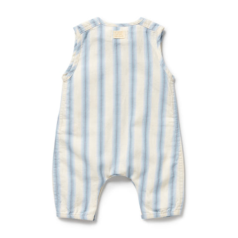 Deep Blue Stripe Organic Growsuit