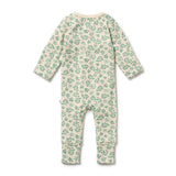 Periwinkle Organic Zipsuit with Feet