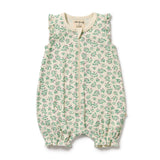 Periwinkle Organic Ruffle Zipsuit