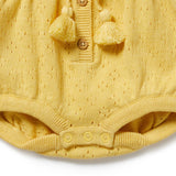 Sunny Sorbet Organic Knitted Tie Bodysuit
