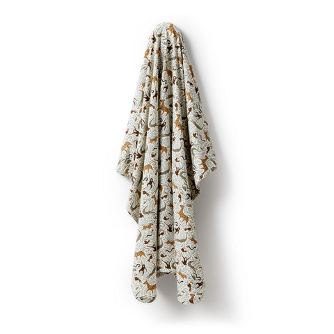 Mini Jungle Organic Bunny Rug