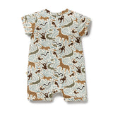 Mini Jungle Organic Boyleg Zipsuit