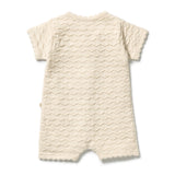 Milk Cloud Organic Knitted Chevron Growsuit