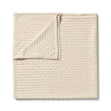 Milk Cloud Organic Knitted Chevron Blanket