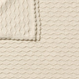 Milk Cloud Organic Knitted Chevron Blanket
