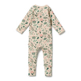Sweet Bloom Organic Zipsuit with Feet