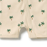 Tiny Palm Organic Boyleg Zipsuit